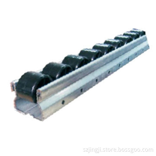 Iron Frame Black Roller Track Placon in 40 mm Width for Conveyor,Black Wheel with ESD Function